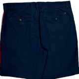 Tommy Hilfiger Striped Chino Shorts - 36W 10L Navy Cotton