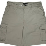 Tommy Hilfiger Cargo Shorts - 36W 9L Beige Cotton