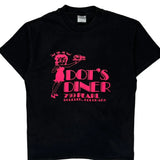 Diner Hanes Graphic T-Shirt - Large Black Cotton