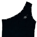 Harley Davidson Studded Top - Medium Black Cotton