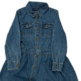 Age 5 Polo By Ralph Lauren Dress - Small Blue Denim