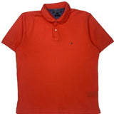 Tommy Hilfiger Polo Shirt - XL Red Cotton