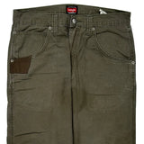 Wrangler Cargo Carpenter Trousers - 32W 30L Green Cotton