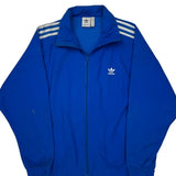 Adidas Track Jacket - Medium Blue Polyester