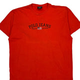 Polo Jeans Co. Ralph Lauren Spellout T-Shirt - XL Red Cotton
