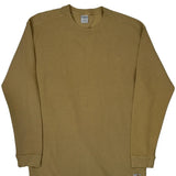 Carhartt Long Sleeve T-Shirt - Large Beige Cotton
