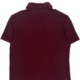 Lacoste Slim Fit Polo Shirt - Large Burgundy Cotton