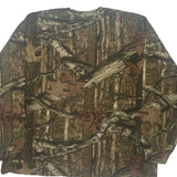 Mossy Oak Long Sleeve T-Shirt - 2XL Brown Cotton Blend