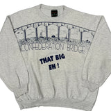 Confederation Bridge Thunderbird Graphic Sweatshirt - XL Grey Cotton Blend