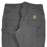Carhartt Double Knee Carpenter Trousers - 38W 30L Grey Cotton