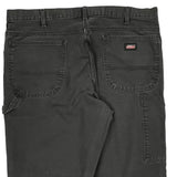 Dickies Carpenter Trousers - 38W 32L Black Cotton