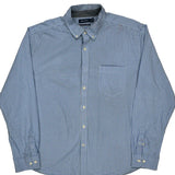 Nautica Checked Shirt - 2XL Blue Cotton