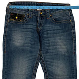 True Religion Contrast Stitch Jeans - 30W US 4 Blue Cotton