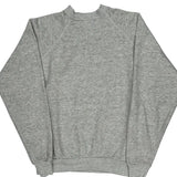 90'S Blank Made In USA Tultex Sweatshirt - Large Grey Cotton Blend