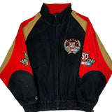 50Th Anniversary Logo Athletics Nascar Varsity Jacket - XL Black Cotton
