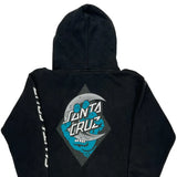 Skateboarding Santa Cruz Graphic Hoodie - Small Black Cotton Blend