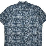 Polo By Ralph Lauren Floral Short Sleeve Shirt - XL Blue Cotton
