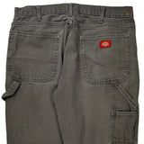 Dickies Carpenter Trousers - 32W 28L Grey Cotton