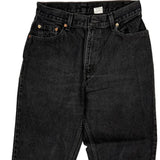 Levis 550 Petite Jeans - 29W UK 10 Black Cotton
