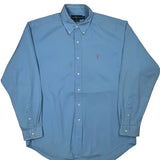 Blake Ralph Lauren Shirt - Large Blue Cotton