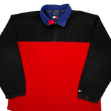Tommy Hilfiger Spellout Fleece - Large Black Polyester