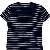 Polo By Ralph Lauren Striped T-Shirt - Medium Blue Cotton