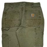 Carhartt Double Knee Carpenter Pants - 30W 30L Green Cotton