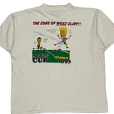 1993 Oneita Graphic T-Shirt - XL White Cotton