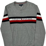 Tommy Hilfiger Sweater - Large Gray Cotton