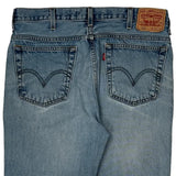 Levis Slim Jeans - 34W 30L Light Wash Cotton