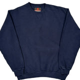 Russell Athletic Sweatshirt - Large Navy Cotton Blend