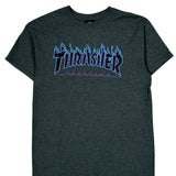 Thrasher Graphic T-Shirt - Medium Gray Cotton