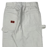 Jesus Loves You Dickies Carpenter Pants - 28W 32L White Cotton