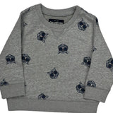 Age 18 Months Oshkosh Graphic Long Sleeve T-Shirt - 2XS Gray Cotton