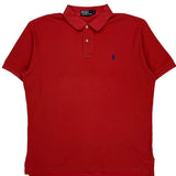 Polo By Ralph Lauren Polo Shirt - Large Red Cotton