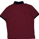 Tommy Hilfiger Striped Polo Shirt - Medium Navy Cotton