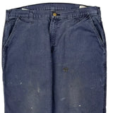 Carhartt Carpenter Pants - 36W 32L Blue Cotton Blend