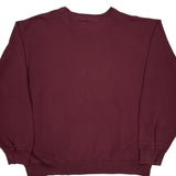 Tommy Hilfiger Spellout Sweatshirt - XL Burgundy Cotton Blend