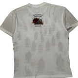 Harley Davidson Graphic T-Shirt - Medium White Cotton