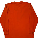 Dickies Long Sleeve T-Shirt - XL Orange Cotton