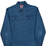 Wrangler Denim Shirt - Medium Blue Cotton