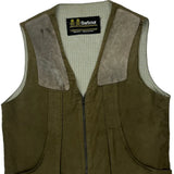 80S D315 Barbour Shooting Vest - XL Green Cotton