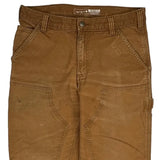 Carhartt Double Knee Carpenter Trousers - 32W 30L Brown Cotton