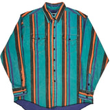 Wrangler Striped Shirt - XL Multicoloured Cotton