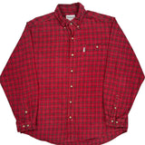 Carhartt Checked Flannel Shirt - XL Red Cotton