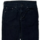 502 Levis Cord Trousers - 28″ Waist Black Cotton