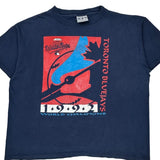 Single Stitch Toronto Blue Jays The Game Graphic T-Shirt - XL Blue Cotton