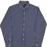 Polo By Ralph Lauren Striped Shirt - Large Blue Cotton