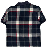 Chaps Ralph Lauren Checked Polo Shirt - Medium Navy Cotton