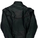 Unik Motorcycle Leather Jacket - Small Black Leather
